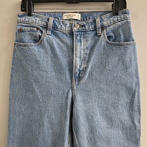 Abercrombie & Fitch 90s Straight Ultra High Rise Jeans Light Wash Womens 29x31